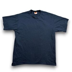 County FB T-Shirt Mens XL Navy Blue Colorway Heavyweight Solid Classic Crew Neck